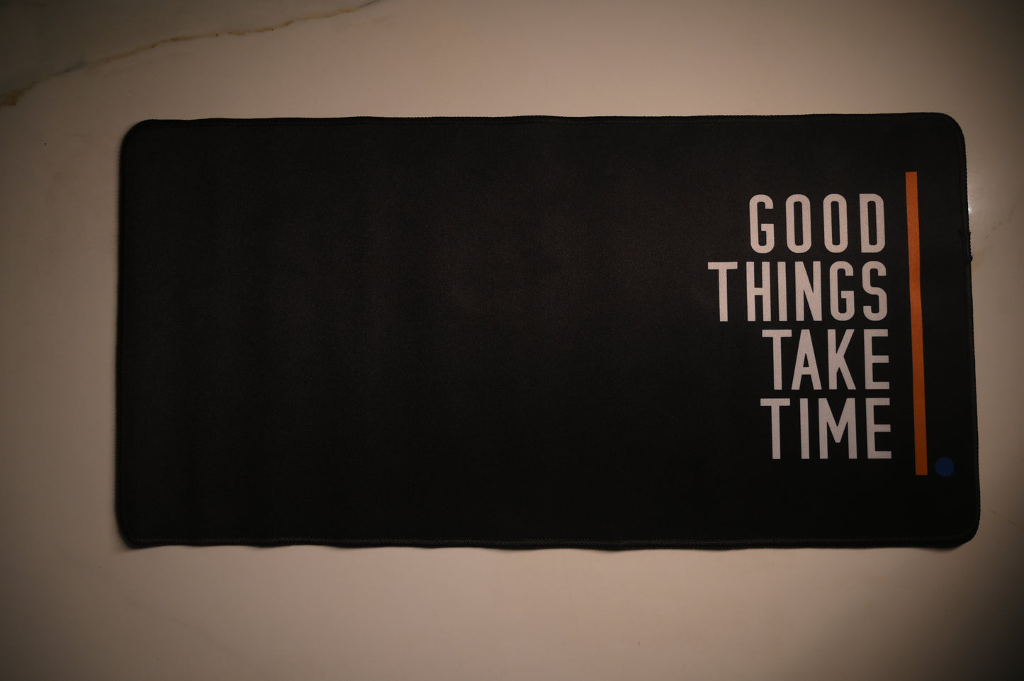 Good Things Take Time Desk Mat