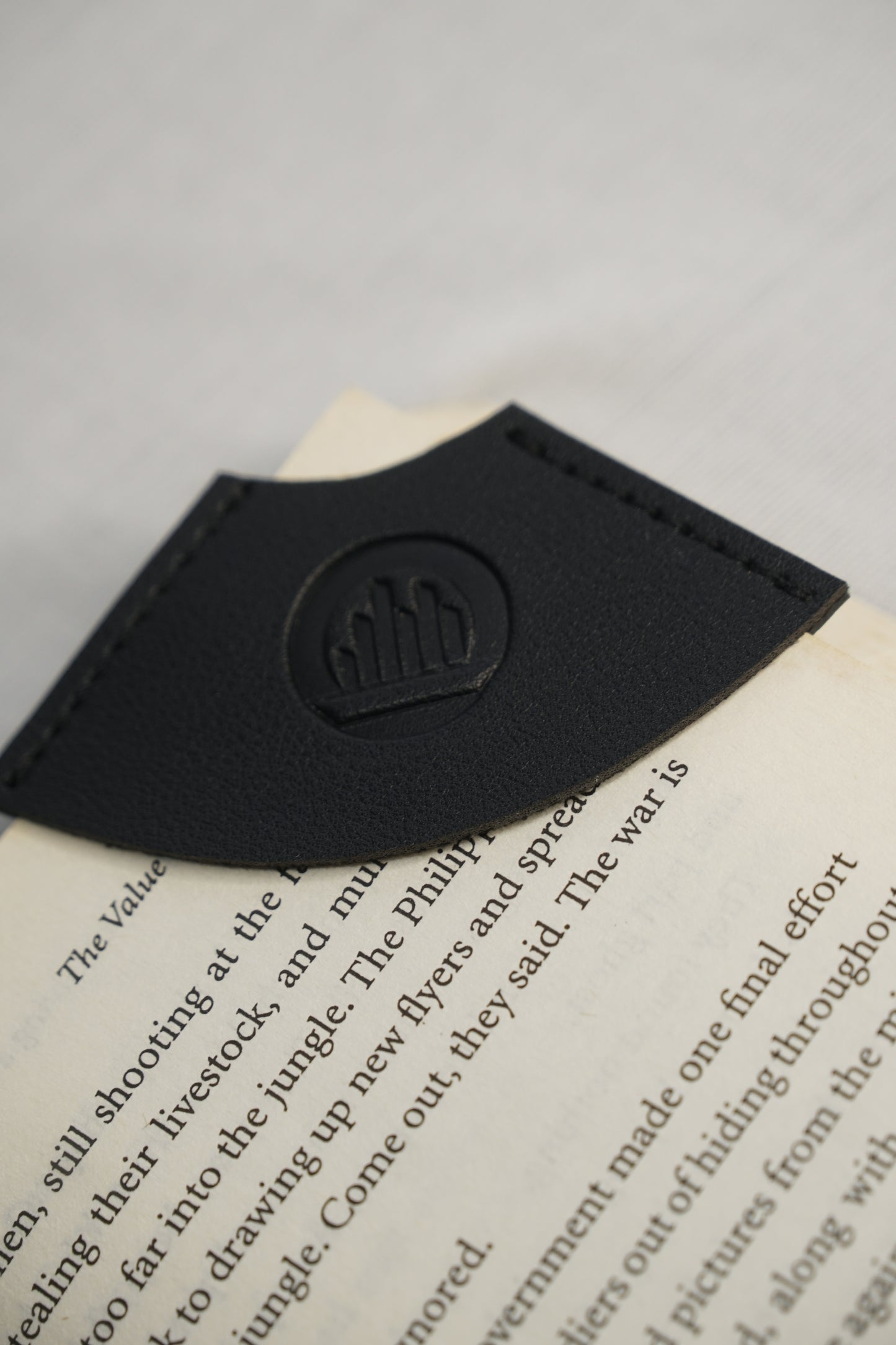 Half Moon Leather Bookmark