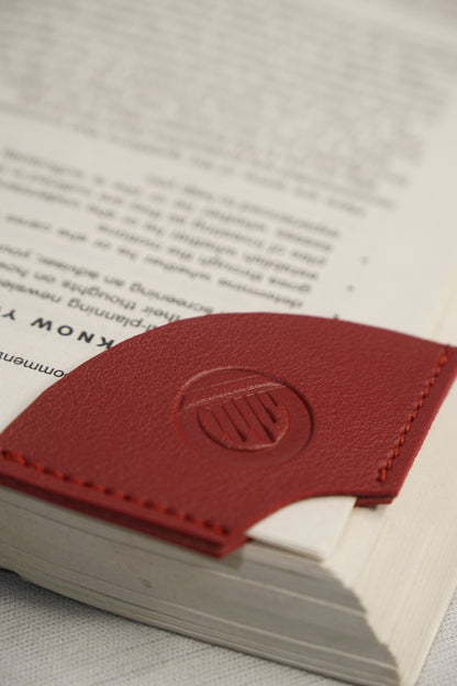 Half Moon Leather Bookmark